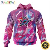 NHL Dallas Stars I Pink I Can Fearless Again Breast Cancer All Over Print 3D Hoodie Unisex Hoodie Tshirt Sweatshirt