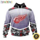 NHL Detroit Red Wings Specialized Sport Fights Again All Cancer All Over Print 3D Hoodie Unisex Hoodie