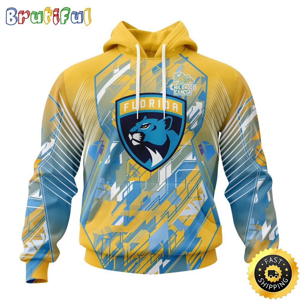 NHL Florida Panthers All Over Print 3D Hoodie Fearless Against Childhood Cancers Show Team Spirit