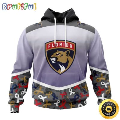 NHL Florida Panthers Specialized Sport Fights Again All Cancer All Over Print 3D Hoodie Unisex Hoodie
