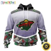 NHL Minnesota Wild Specialized Sport Fights Again All Cancer All Over Print 3D Hoodie Unisex Hoodie