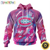 NHL Montreal Canadiens I Pink I Can Fearless Again Breast Cancer All Over Print 3D Hoodie Unisex Hoodie Tshirt Sweatshirt