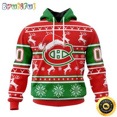 NHL Montreal Canadiens Specialized Unisex Christmas Is Coming Santa Claus All Over Print 3D Hoodie Gift For Christmas Day