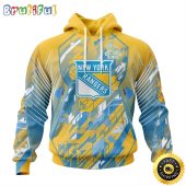 NHL New York Rangers All Over Print 3D Hoodie Fearless Against Childhood Cancers Show Team Spirit