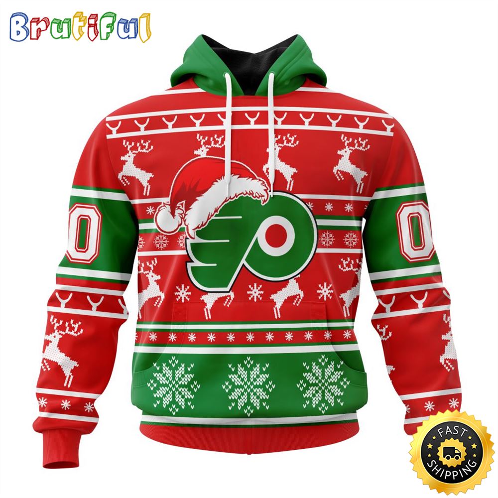 NHL Philadelphia Flyers Specialized Unisex Christmas Is Coming Santa Claus All Over Print 3D Hoodie Gift For Christmas Day NHL Philadelphia Flyers Specialized Unisex Christmas Is Coming Santa Claus All Over Print 3D Hoodie Gift For Christmas Day