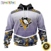 NHL Pittsburgh Penguins Specialized Sport Fights Again All Cancer All Over Print 3D Hoodie Unisex Hoodie