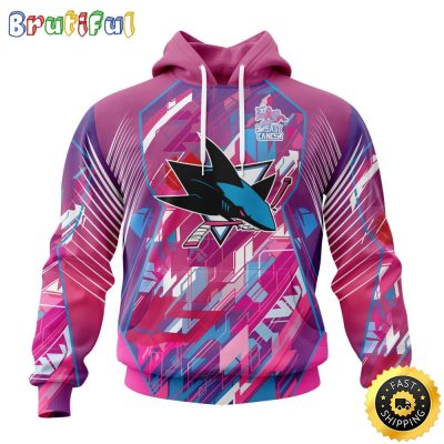 NHL San Jose Sharks I Pink I Can Fearless Again Breast Cancer All Over Print 3D Hoodie Unisex Hoodie Tshirt Sweatshirt