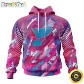 NHL St. Louis Blues I Pink I Can Fearless Again Breast Cancer All Over Print 3D Hoodie Unisex Hoodie Tshirt Sweatshirt