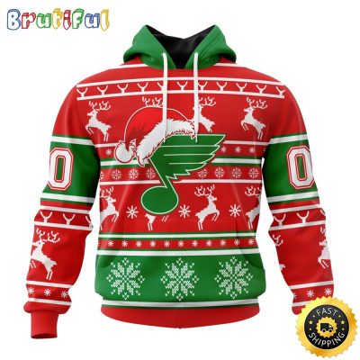 NHL St. Louis Blues Specialized Unisex Christmas Is Coming Santa Claus All Over Print 3D Hoodie Gift For Christmas Day