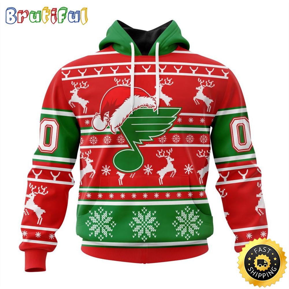 NHL St. Louis Blues Specialized Unisex Christmas Is Coming Santa Claus All Over Print 3D Hoodie Gift For Christmas Day NHL St. Louis Blues Specialized Unisex Christmas Is Coming Santa Claus All Over Print 3D Hoodie Gift For Christmas Day
