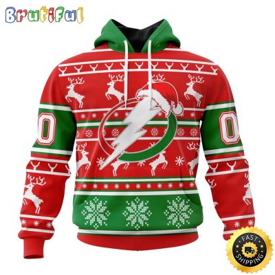 NHL Tampa Bay Lightning Specialized Unisex Christmas Is Coming Santa Claus All Over Print 3D Hoodie Gift For Christmas Day