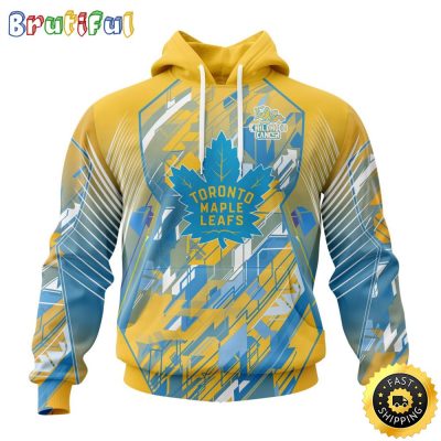 NHL Toronto Maple Leafs All Over Print 3D Hoodie Fearless Against Childhood Cancers Show Team Spirit