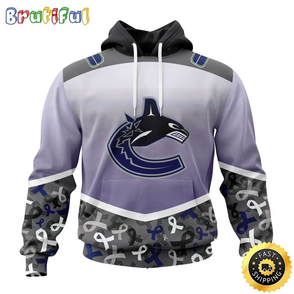 NHL Vancouver Canucks Specialized Sport Fights Again All Cancer All Over Print 3D Hoodie Unisex Hoodie