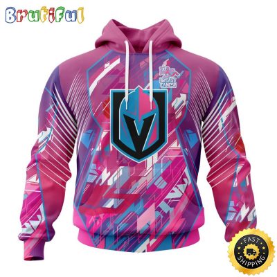 NHL Vegas Golden Knights I Pink I Can Fearless Again Breast Cancer All Over Print 3D Hoodie Unisex Hoodie Tshirt Sweatshirt