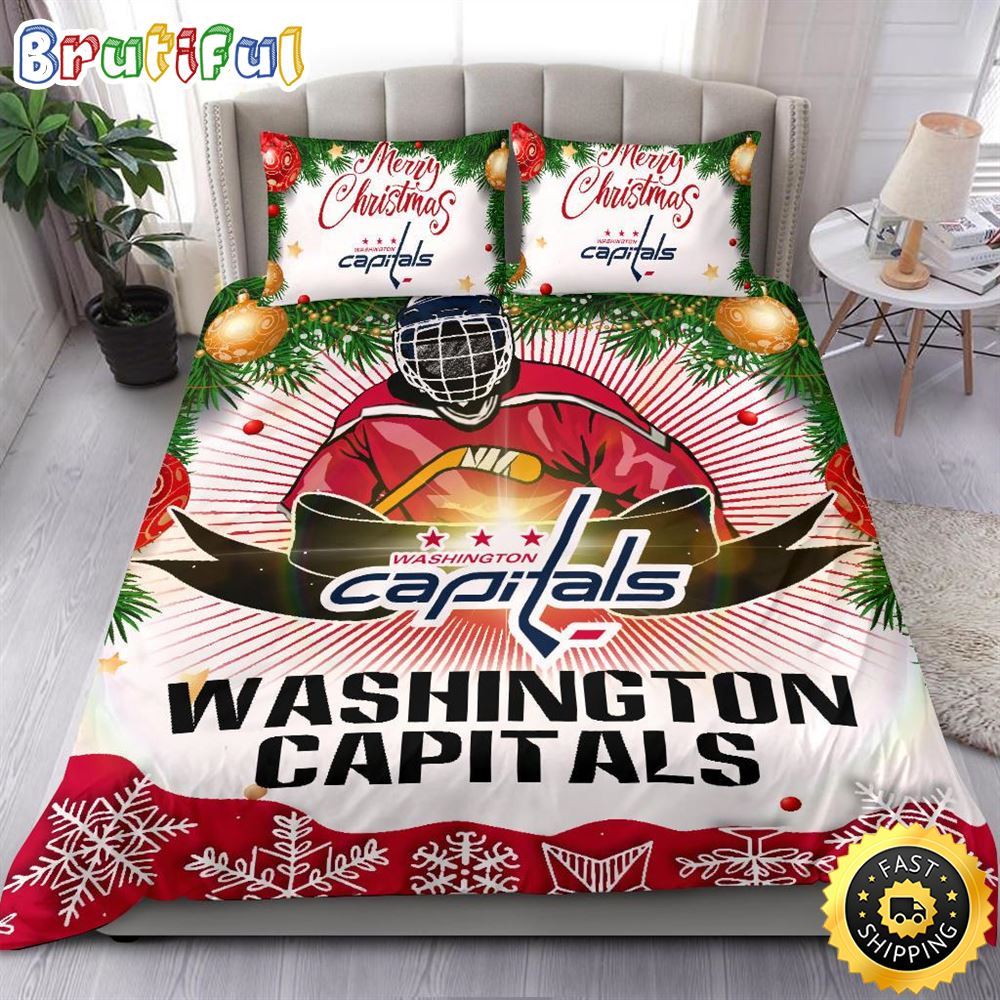 NHL Washington Capitals Bedding Sets Merry Christmas Quilt Bedding Sets NHL Washington Capitals Bedding Sets Merry Christmas Quilt Bedding Sets
