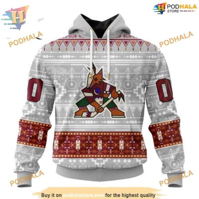 Native Design NHL Special Arizona Coyotes Hoodie 3D, Custom Arizona Coyotes Merchandise