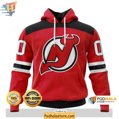 New Jersey Devils 3D Hoodie Personalized NHL Apparel for Fans