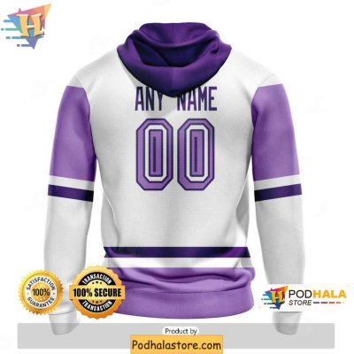 New York Rangers 3D Hoodie, Hockey Fights Cancer Customizable Sweatshirt