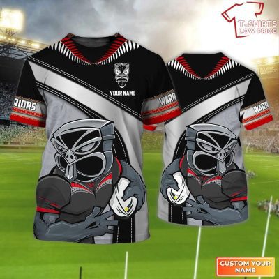 New Zealand Warriors Personalized Name 3D T-Shirt Hoodie Zipper Hoodie for men and women Gift For Nrl Fan