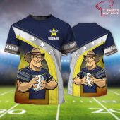 North Queensland Cowboys Fans Personalized Name 3d T Shirt - demo10