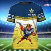 North Queensland Cowboys Nrl Personalized Name 3d T Shirt - demo10