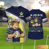 North Queensland Cowboys Win Lose Or Tie Cowboys Until I Die Personalized Name 3D