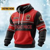 OGC Nice Personalized waffle knit hoodie