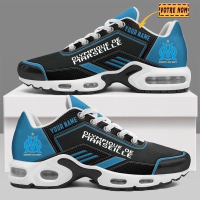 Olympique de Marseille - Chaussures Air Max Plus Nouvelle Version avec nom personnalis?