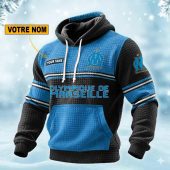 Olympique de Marseille Personalized waffle knit hoodie