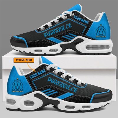 Olympique de Marseille - Chaussures Air Max Plus Nouveau style avec nom personnalis?