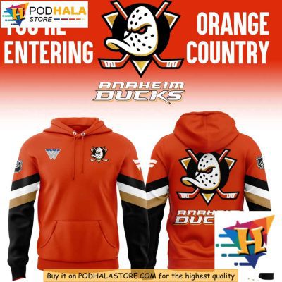 Orange Country Anaheim Ducks 3D Hoodie 2024 Hockey Fan Gear Apparel