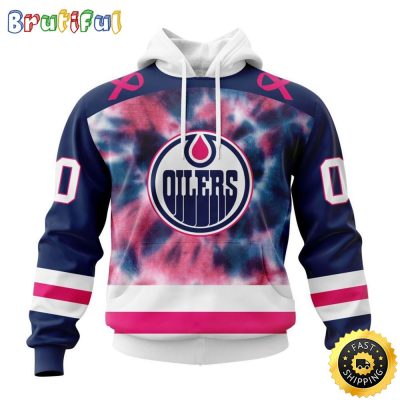 Personalized NHL Edmonton Oilers All Over Print 3D Hoodie Special Pink October Fight Breast Cancer Gift For Man And Women