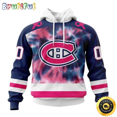 Personalized NHL Montreal Canadiens All Over Print 3D Hoodie Special Pink October Fight Breast Cancer Gift For Man And Women