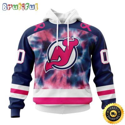 Personalized NHL New Jersey Devils All Over Print 3D Hoodie Special Pink October Fight Breast Cancer Gift For Man And Women