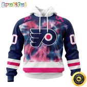 Personalized NHL Philadelphia Flyers All Over Print 3D Hoodie Special Pink October Fight Breast Cancer Gift For Man And Women