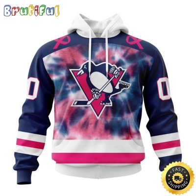 Personalized NHL Pittsburgh Penguins All Over Print 3D Hoodie Special Pink October Fight Breast Cancer Gift For Man And Women