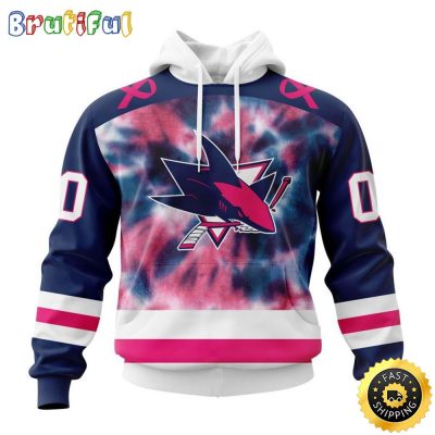 Personalized NHL San Jose Sharks All Over Print 3D Hoodie Special Pink October Fight Breast Cancer Gift For Man And Women