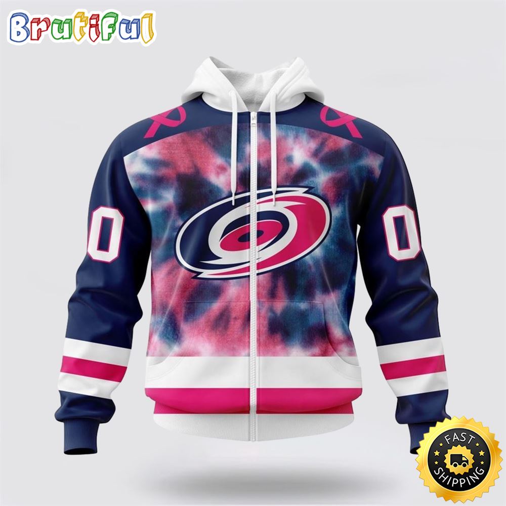 Personalized NHL Carolina Hurricanes All Over Print Zip Hoodie 3D Special Pink October Fight Breast Cancer Gift For Man And Women Personalized NHL Carolina Hurricanes All Over Print Zip Hoodie 3D Special Pink October Fight Breast Cancer Gift For Man And Women