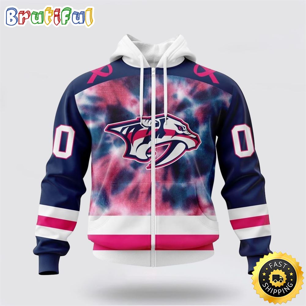 Personalized NHL Nashville Predators All Over Print Zip Hoodie 3D Special Pink October Fight Breast Cancer Gift For Man And Women Personalized NHL Nashville Predators All Over Print Zip Hoodie 3D Special Pink October Fight Breast Cancer Gift For Man And Women