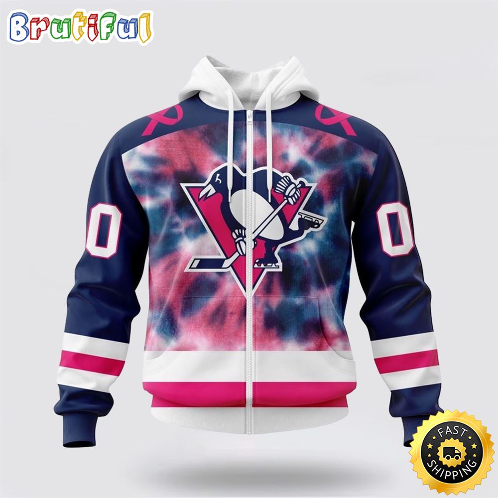 Personalized NHL Pittsburgh Penguins All Over Print Zip Hoodie 3D Special Pink October Fight Breast Cancer Gift For Man And Women Personalized NHL Pittsburgh Penguins All Over Print Zip Hoodie 3D Special Pink October Fight Breast Cancer Gift For Man And Women