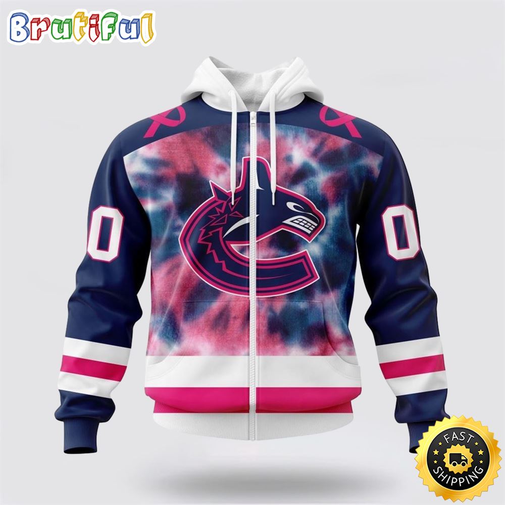 Personalized NHL Vancouver Canucks All Over Print Zip Hoodie 3D Special Pink October Fight Breast Cancer Gift For Man And Women Personalized NHL Vancouver Canucks All Over Print Zip Hoodie 3D Special Pink October Fight Breast Cancer Gift For Man And Women