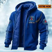 Paris Saint-Germain Perseonalized Fleece Zip Hoodie Fleece Hoodie AOP Print