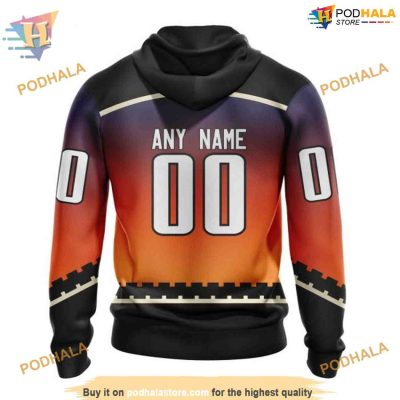 Personalize Gradient NHL Concept Arizona Coyotes Hoodie 3D, Arizona Coyotes 3D Merch