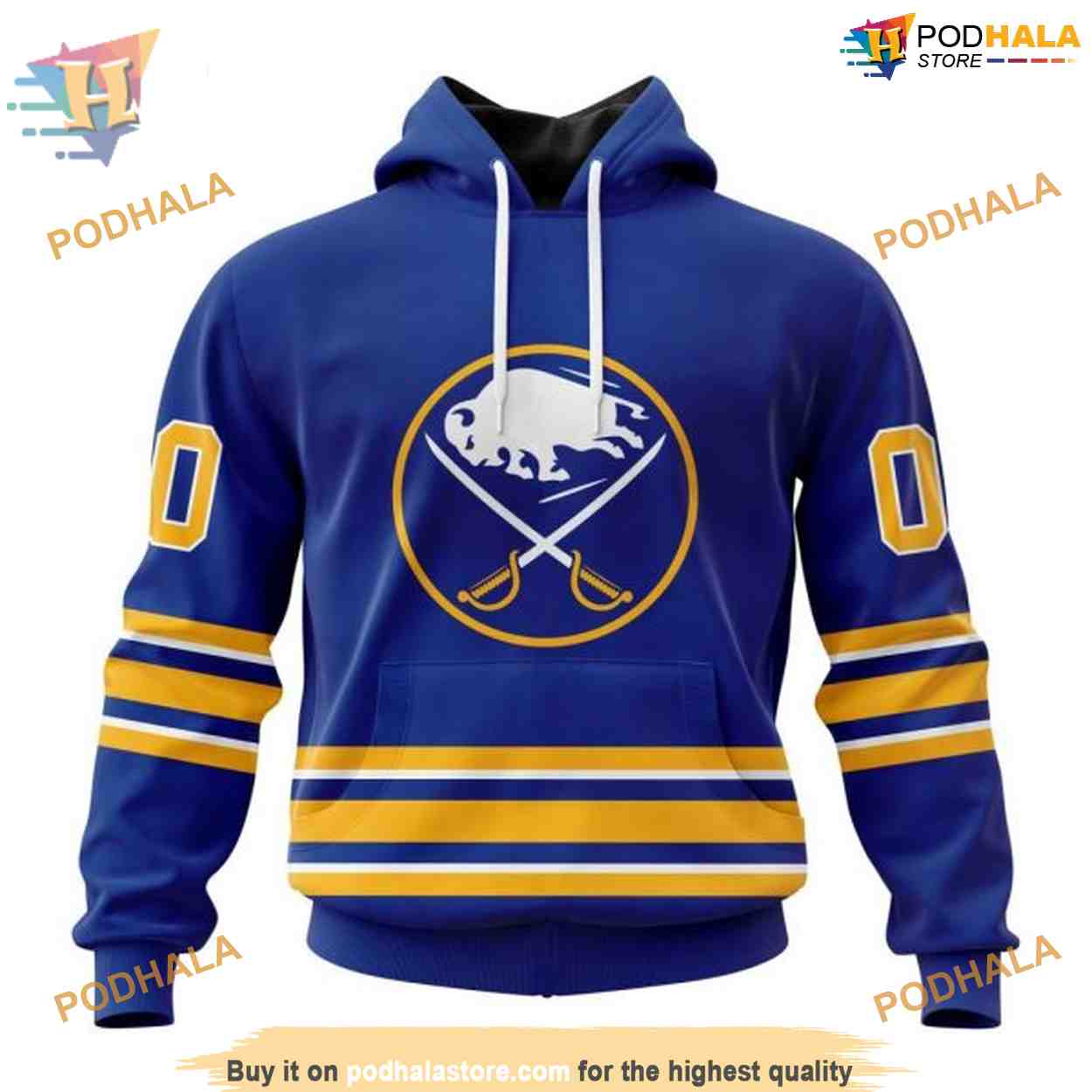 Personalized 2023 Home Kits NHL Buffalo Sabres 3D Hoodie Trendy Apparel Personalized 2023 Home Kits NHL Buffalo Sabres 3D Hoodie Trendy Apparel