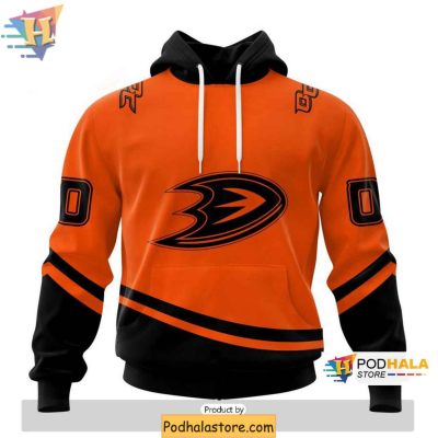 Personalized Anaheim Ducks 3D Hoodie, Exclusive Two-tone Design 3D Hoodie