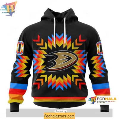 Personalized Anaheim Ducks 3D Hoodie For Fans With Native Design