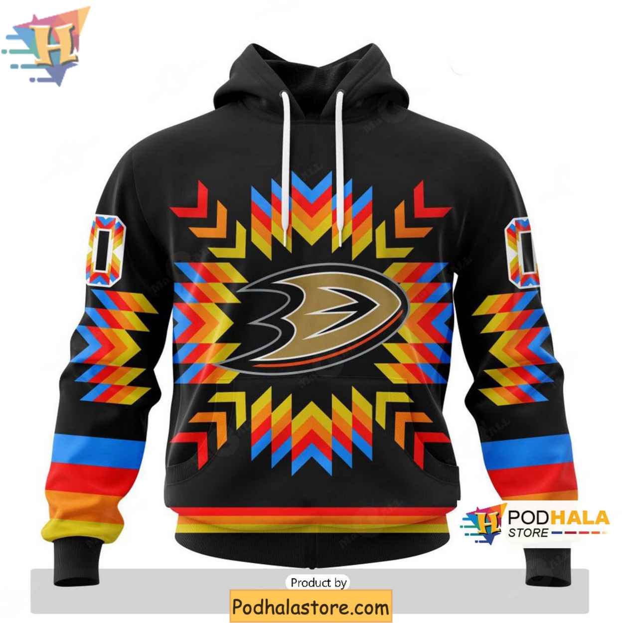 Personalized Anaheim Ducks 3D Hoodie For Fans With Native Design Personalized Anaheim Ducks 3D Hoodie For Fans With Native Design