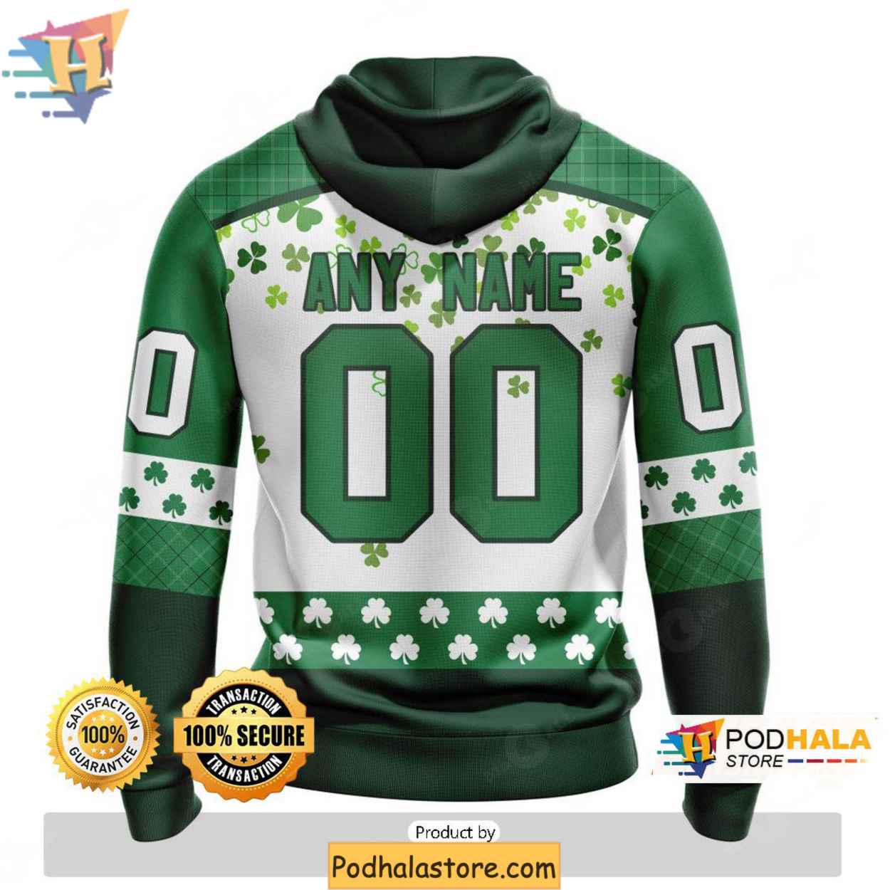 Personalized Anaheim Ducks 3D Hoodie Green Shamrock Design for St Patrick Day Festive Wear Personalized Anaheim Ducks 3D Hoodie Green Shamrock Design for St Patrick Day Festive Wear
