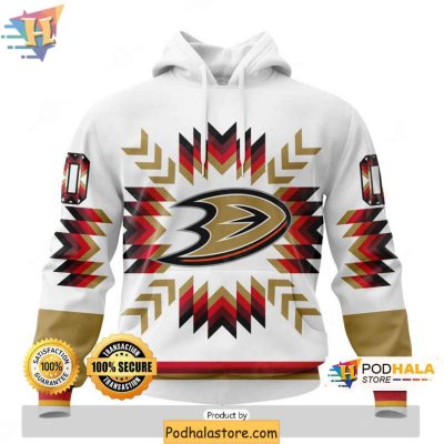 Personalized Anaheim Ducks 3D Hoodie, Native Pattern Design Sweatshirt Apparel
