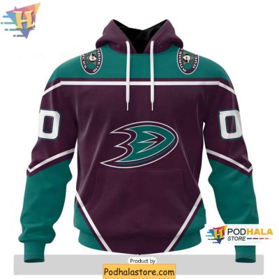 Personalized Anaheim Ducks Hoodie 3D Design for Hockey Enthusiasts
